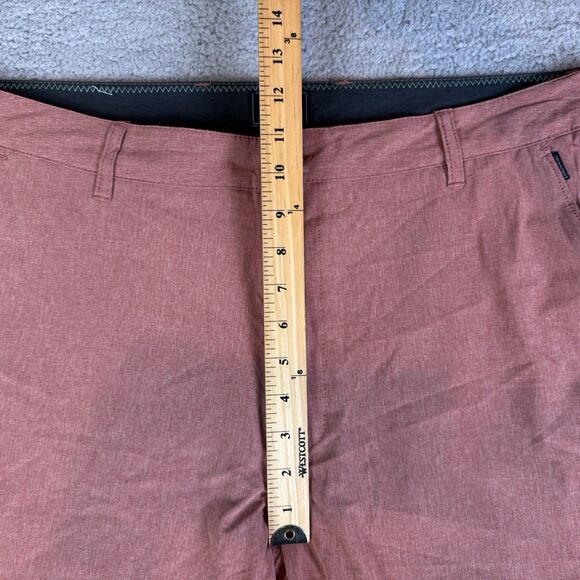 S 7 Diamonds Shorts Men's 36 Pink Lightweight Stretch Pockets Performance - Picture 5 of 9